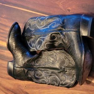 Tony Lama Black Lizard Western/Cowboy Boot